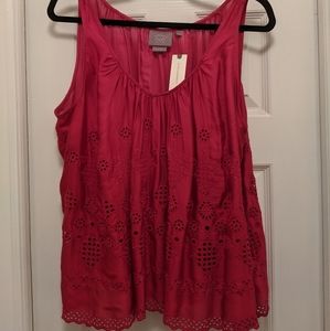 Fuchsia Sleeveless Top